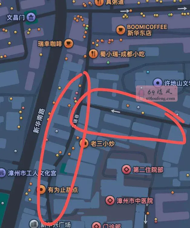 都在圈里的位置 - 福建-漳州 楼凤实拍第1张