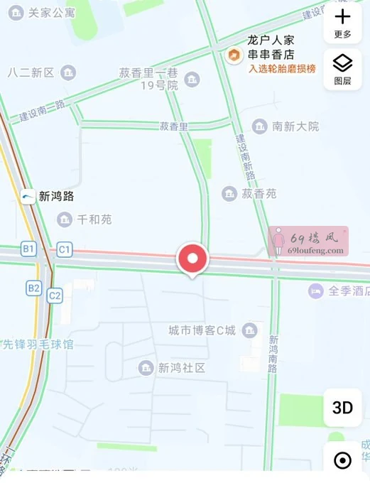 成都成华区新鸿路地铁站出来 - 四川-成都 楼凤实拍第2张
