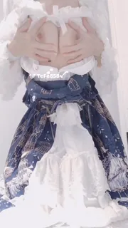 91社区热议作品：#cuteli #蓝白汉服 实拍